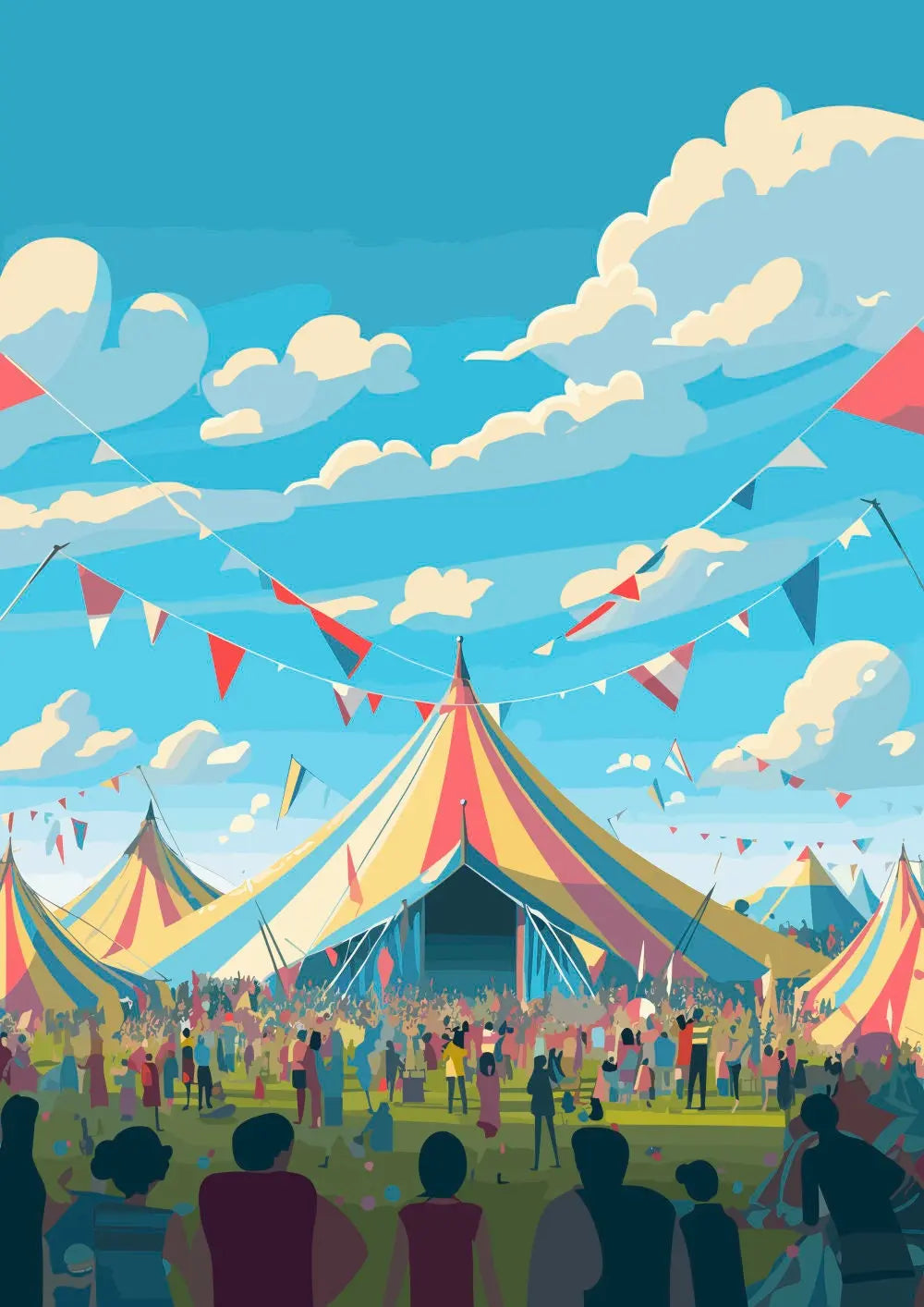 Personalisable Music Festival Print (Unofficial) - A4 A3 A2 - Music Festival Poster - Festival Merch