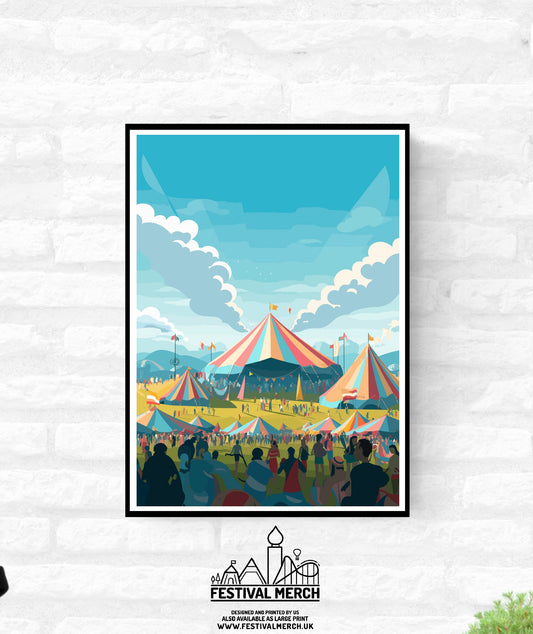 Personalisable Music Festival Print (Unofficial) - A4 A3 A2 - Music Festival Poster - Festival Merch