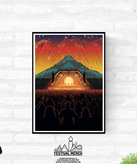 Personalisable Music Festival Print (Unofficial) - A4 A3 A2 - Music Festival Poster - Festival Merch
