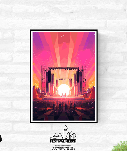 Personalisable Music Festival Print (Unofficial) - A4 A3 A2 -Music Festival Poster - Festival Merch