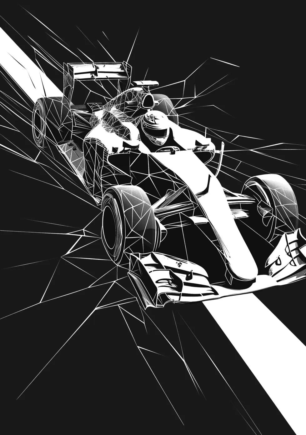 Monaco Race Circuit Print - Monaco Poster Grand Prix Historique - Black and White - office home decor - A4 A3 A2 - Festival Merch