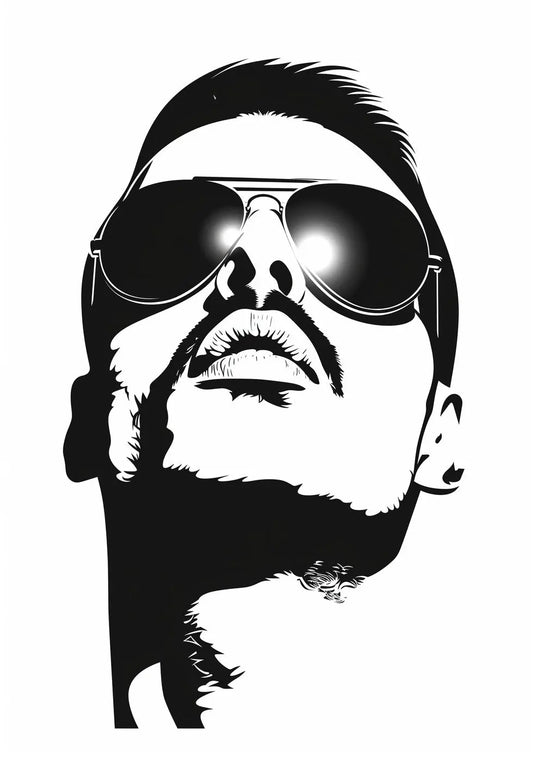 Freddie Mercury Famous Faces Music Musician Queen Celebrity Wall Art - A4 A3 A2 - Festival Merch