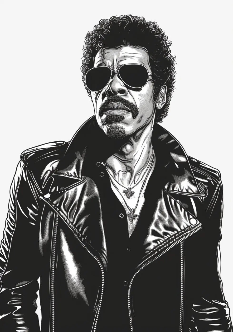 Lionel Richie Art Famous Faces Music Musician Celebrity Wall Art Print - A4 A3 A2 - Festival Merch