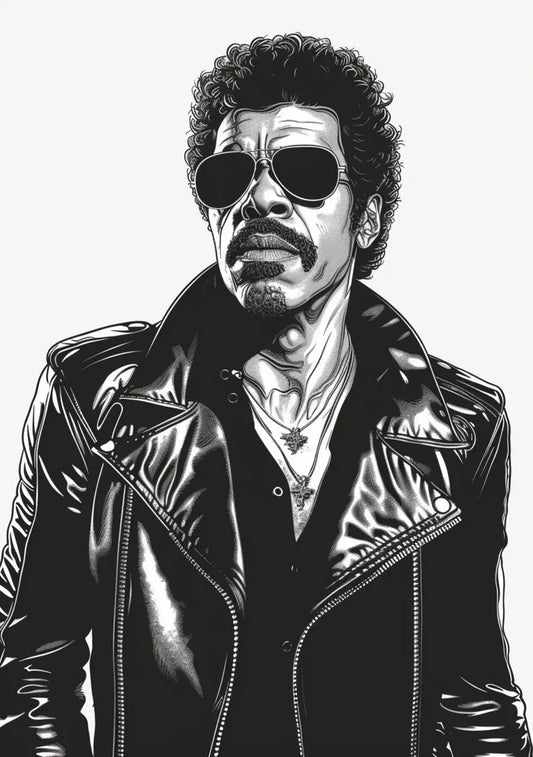 Lionel Richie Art Famous Faces Music Musician Celebrity Wall Art Print - A4 A3 A2 - Festival Merch
