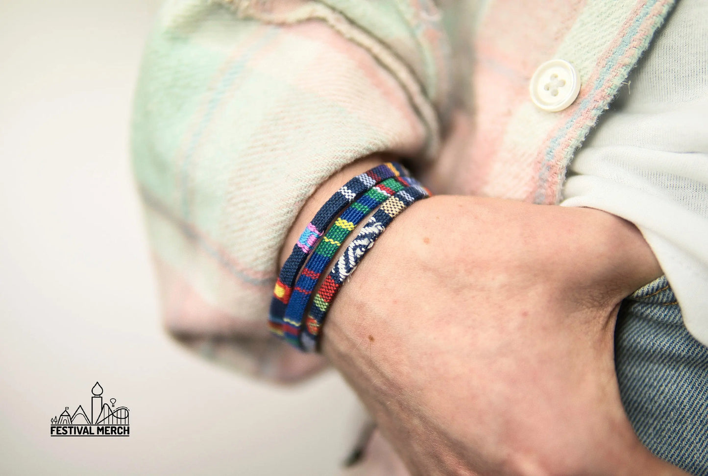 Bracelet Set - Adjustable Surfer Bracelet Colourful Bohemian - Handmade Music Festival Outfit Summer Boho Vintage Nepal Style Anklet surf