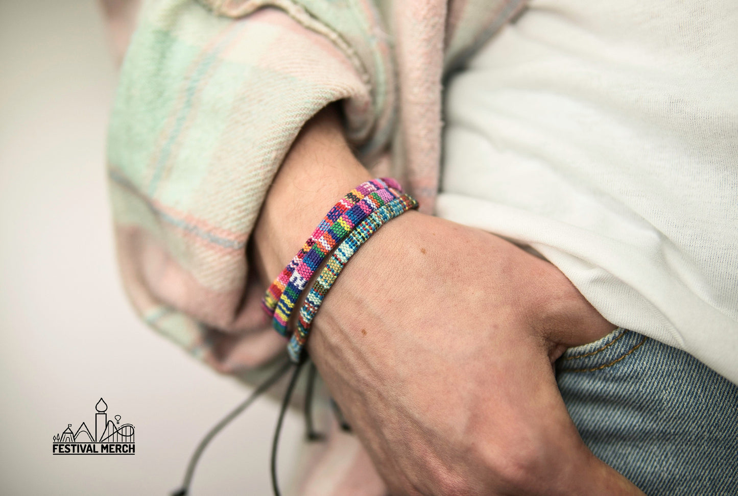 Bracelet Set - Adjustable Surfer Bracelet Colourful Quality Bohemian - Handmade Music Festival Outfit Summer Boho Vintage Nepal Style surf