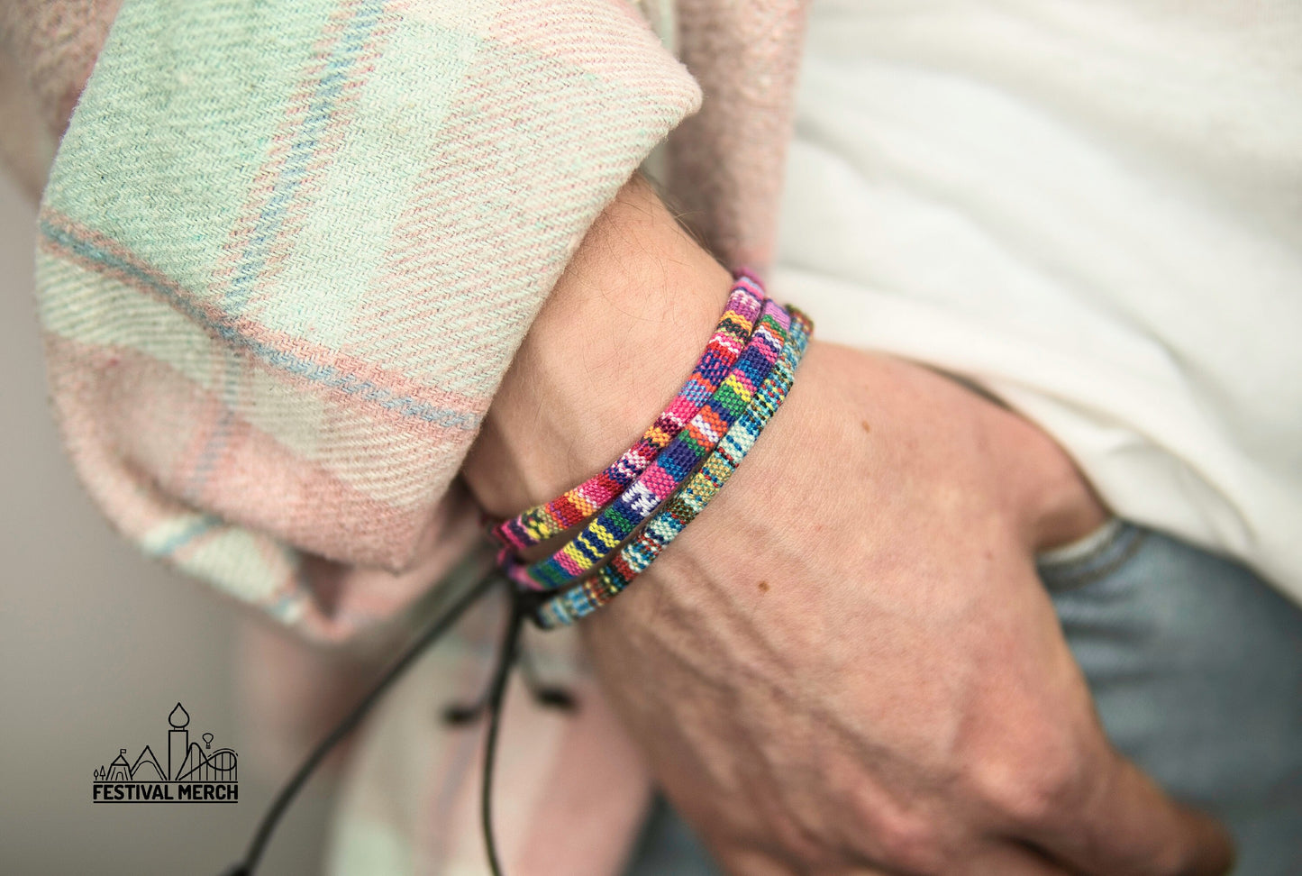 Bracelet Set - Adjustable Surfer Bracelet Colourful Quality Bohemian - Handmade Music Festival Outfit Summer Boho Vintage Nepal Style surf