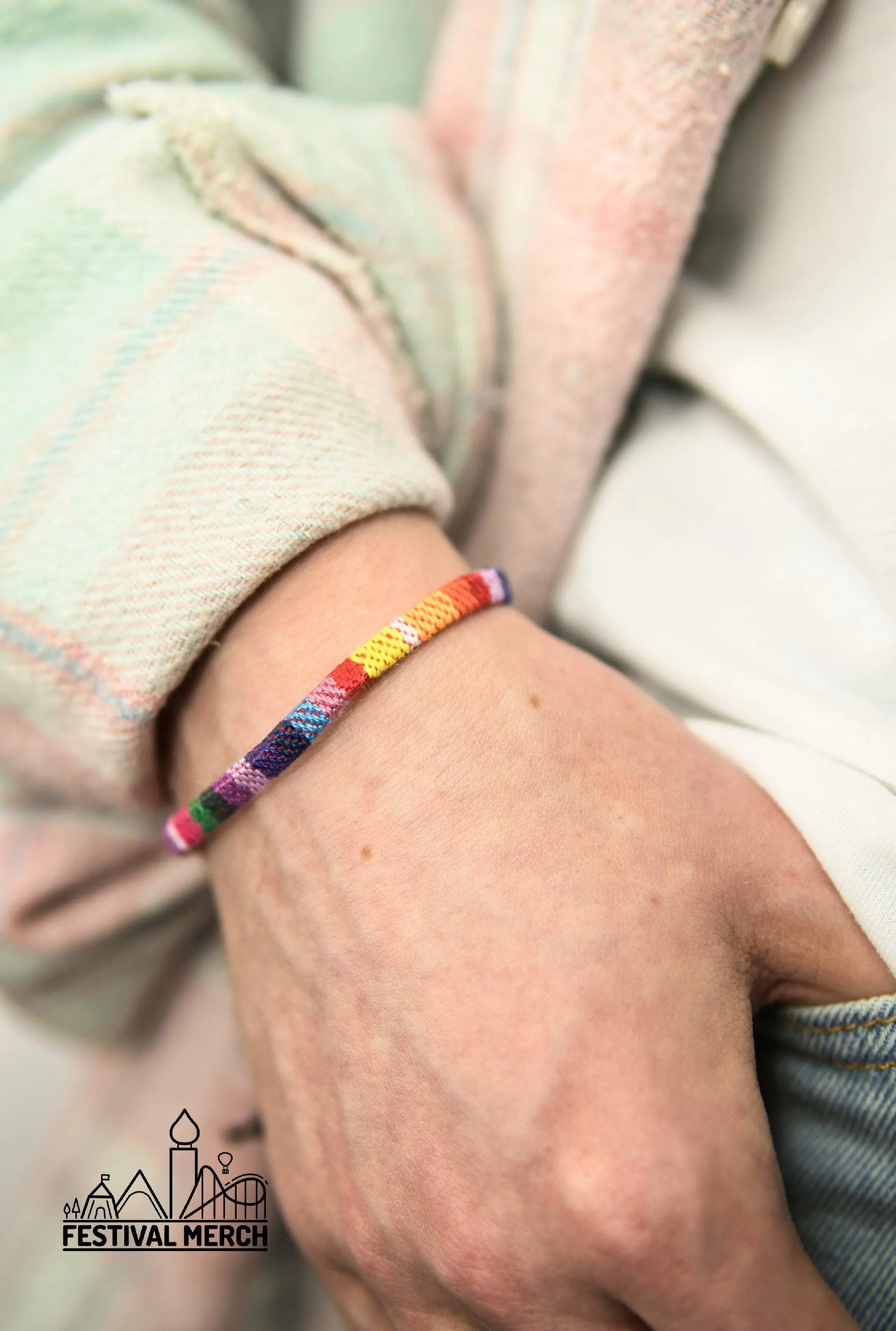 Adjustable Surfer Bracelet Colourful Premium Quality Bohemian - Handmade Rainbow Flag Pride gift Summer Boho Vintage Nepal Style Anklet surf