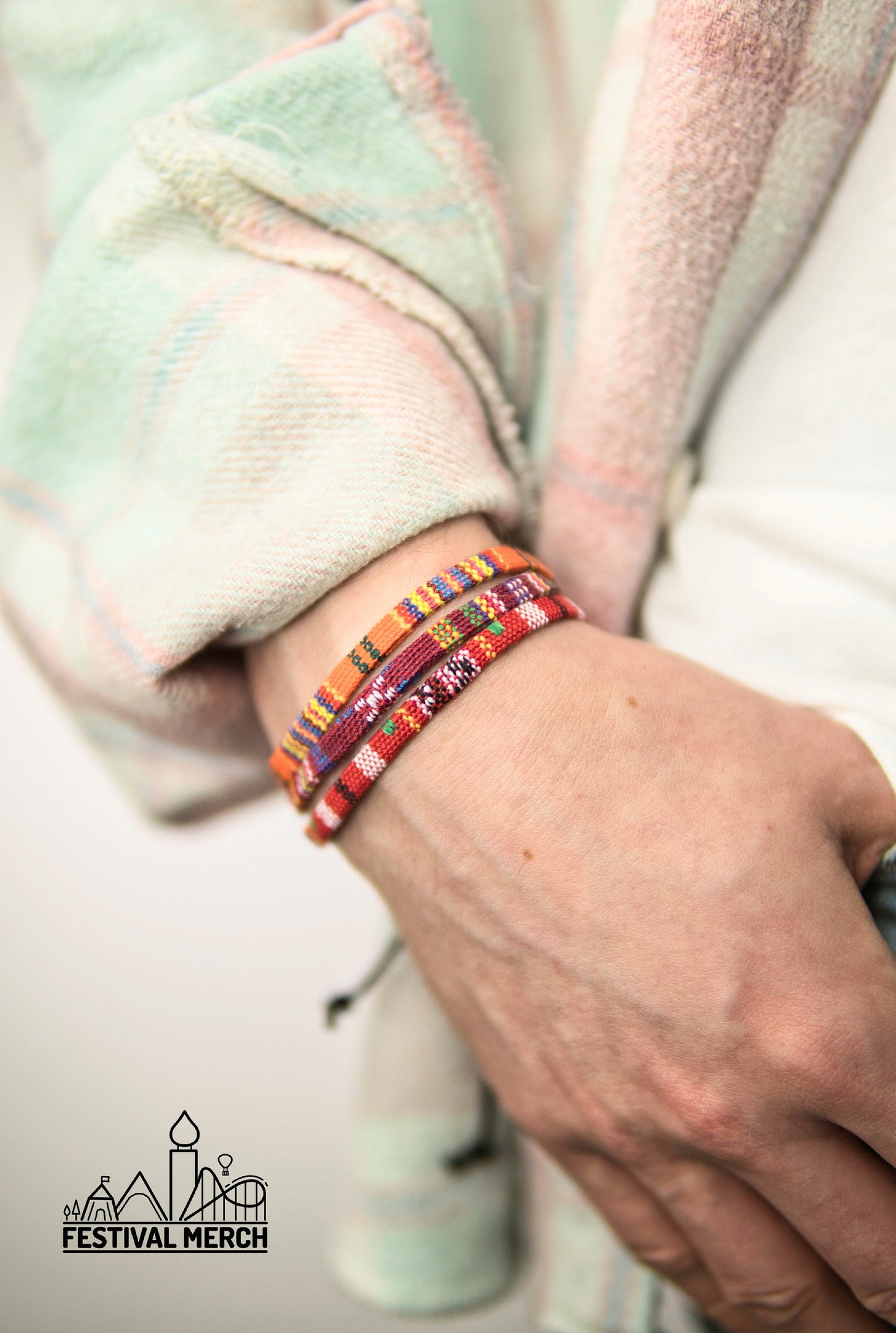 Bracelet Set - Adjustable Surfer Bracelet Colourful Bohemian - Handmade Music Festival Outfit Summer Boho Vintage Nepal Style Anklet surf