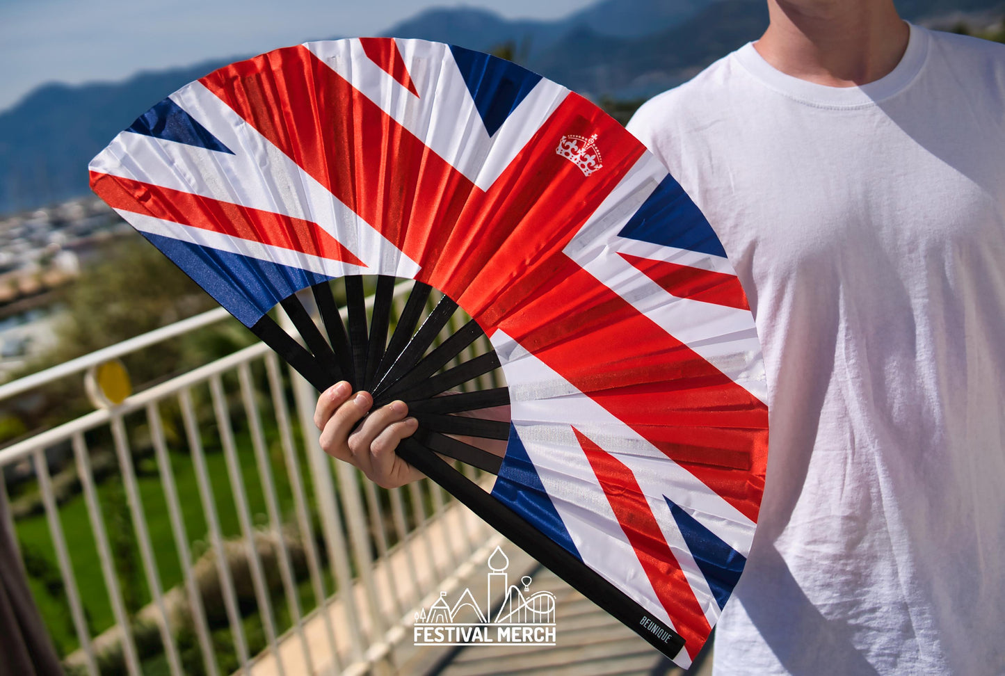 Clack Fan - Union Jack Flag 60cm - LARGE - UK Flag British Flag - eurovision 2024 United Kingdom malmo Sweden loreen olly alexander