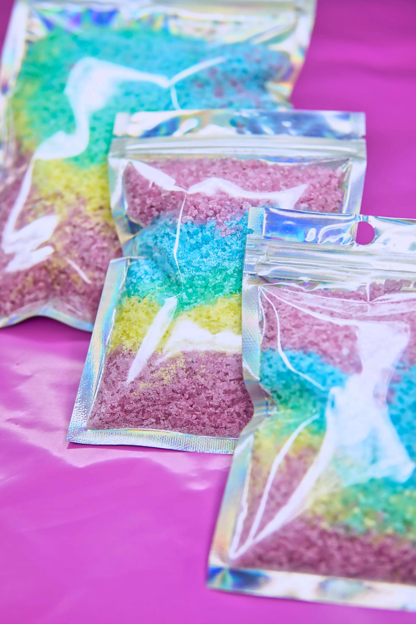 22 Essential Oils Available | RAINBOW ULTRA FIZZ | Bath Bomb Dust | Luxury Bathing Epsom Salts | Ritual Relax Unwind Sleep Better