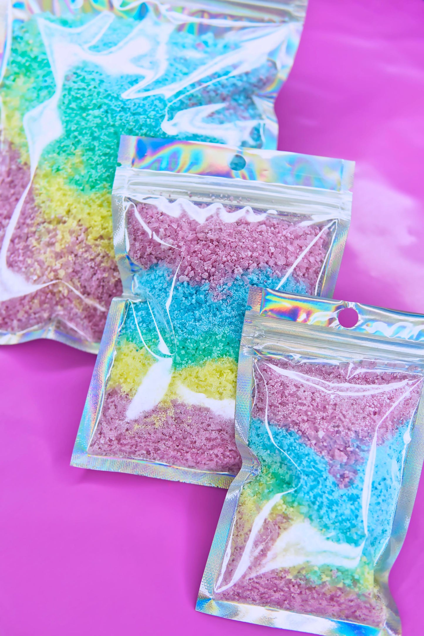 22 Essential Oils Available | RAINBOW ULTRA FIZZ | Bath Bomb Dust | Luxury Bathing Epsom Salts | Ritual Relax Unwind Sleep Better