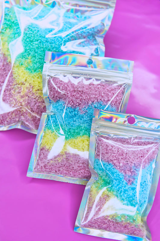 22 Essential Oils Available | RAINBOW ULTRA FIZZ | Bath Bomb Dust | Luxury Bathing Epsom Salts | Ritual Relax Unwind Sleep Better