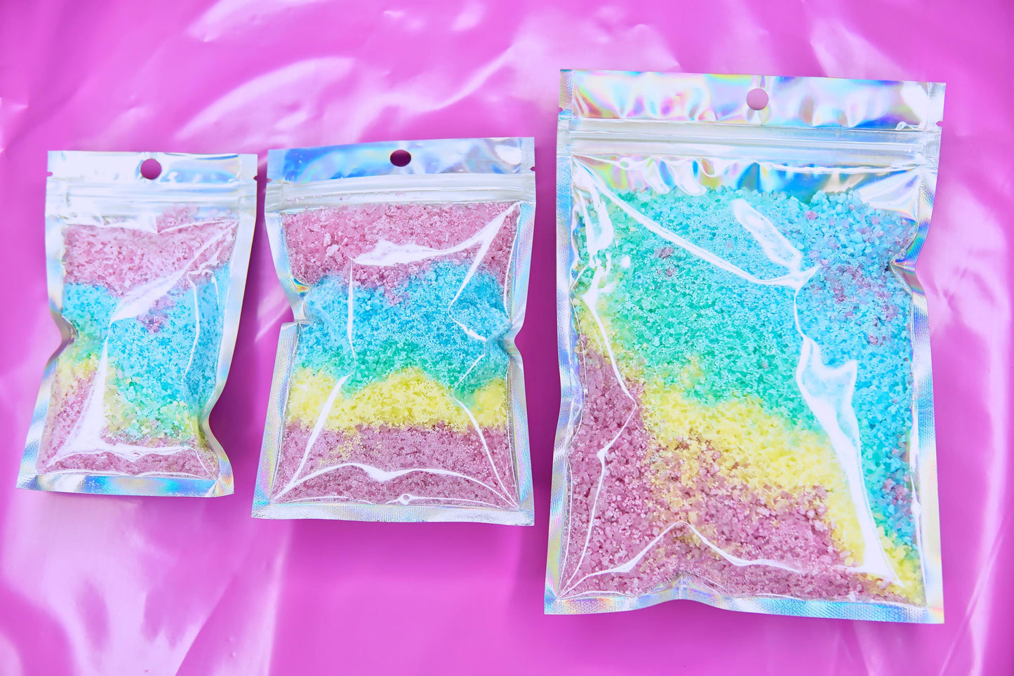 22 Essential Oils Available | RAINBOW ULTRA FIZZ | Bath Bomb Dust | Luxury Bathing Epsom Salts | Ritual Relax Unwind Sleep Better