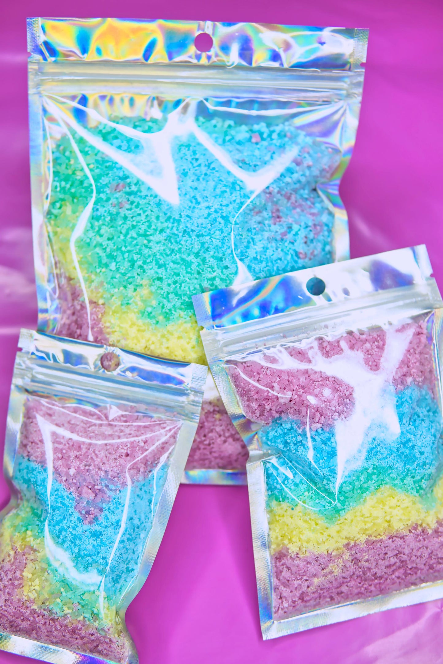 22 Essential Oils Available | RAINBOW ULTRA FIZZ | Bath Bomb Dust | Luxury Bathing Epsom Salts | Ritual Relax Unwind Sleep Better