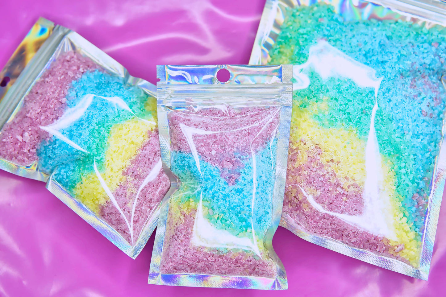 22 Essential Oils Available | RAINBOW ULTRA FIZZ | Bath Bomb Dust | Luxury Bathing Epsom Salts | Ritual Relax Unwind Sleep Better