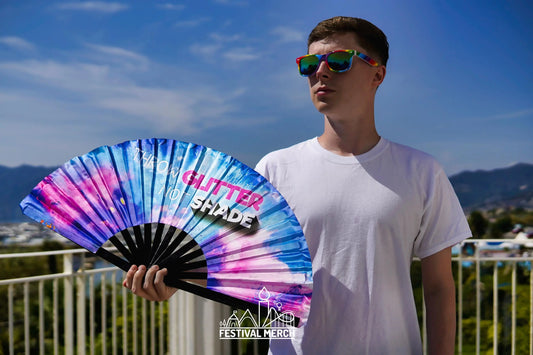 Large Clack Fan - Throw glitter not shade - perfect for a holiday, rave, festival - Rupaul's Drag Race inspired Large Hand Fan