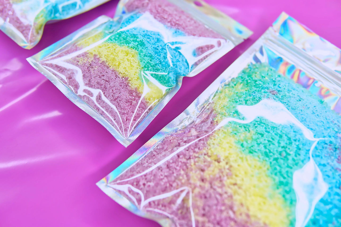 22 Essential Oils Available | RAINBOW ULTRA FIZZ | Bath Bomb Dust | Luxury Bathing Epsom Salts | Ritual Relax Unwind Sleep Better