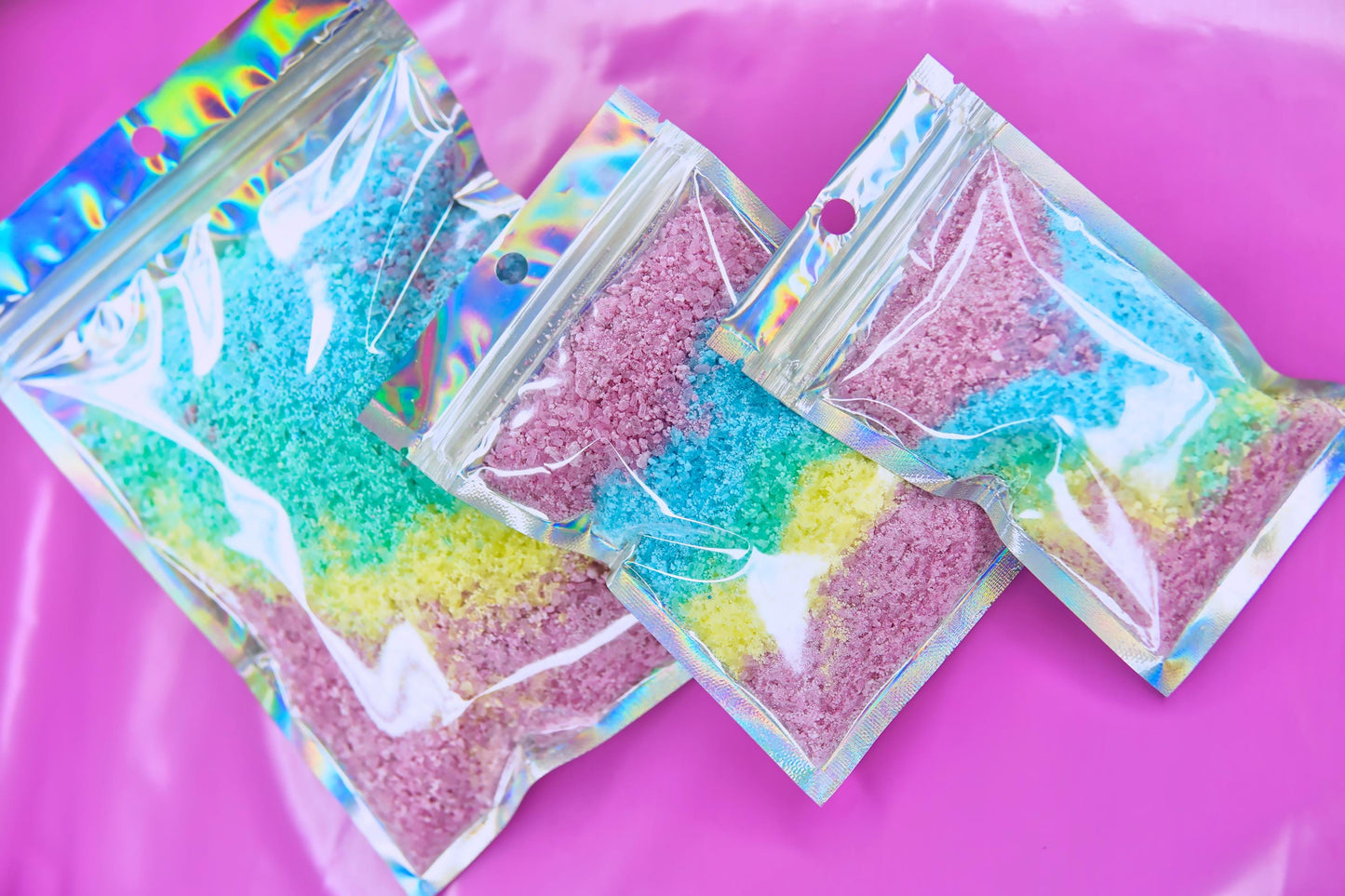 22 Essential Oils Available | RAINBOW ULTRA FIZZ | Bath Bomb Dust | Luxury Bathing Epsom Salts | Ritual Relax Unwind Sleep Better