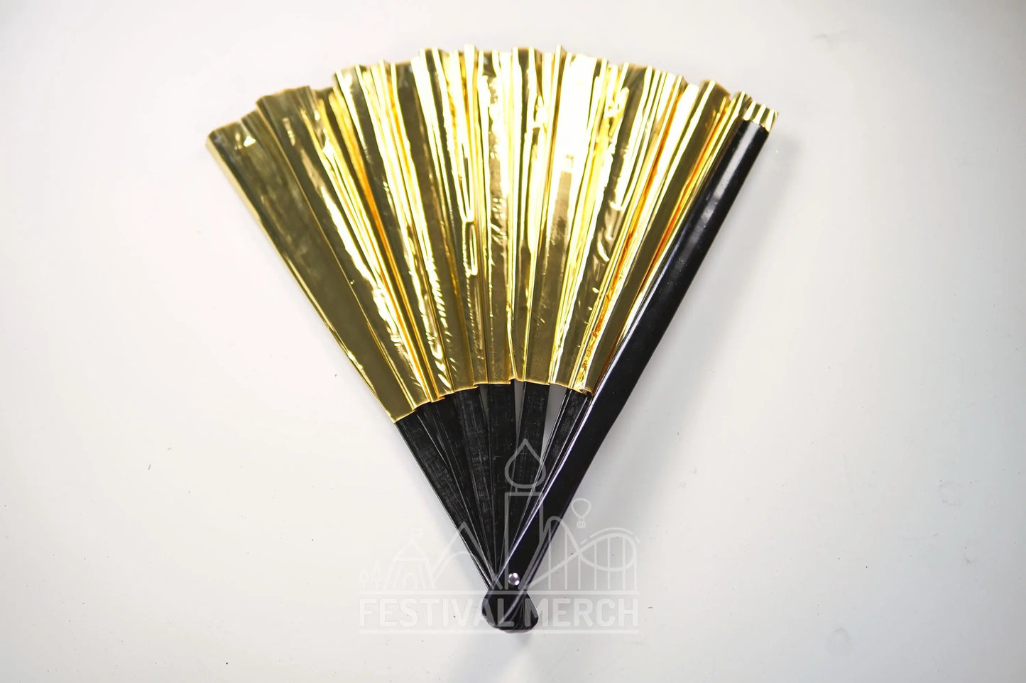 Iridescent Hand Fan XL Bamboo Festival Merch Vinyl Shimmer Clack Fan EDM Rave accessories Pride Festival Holographic Ibiza Holiday