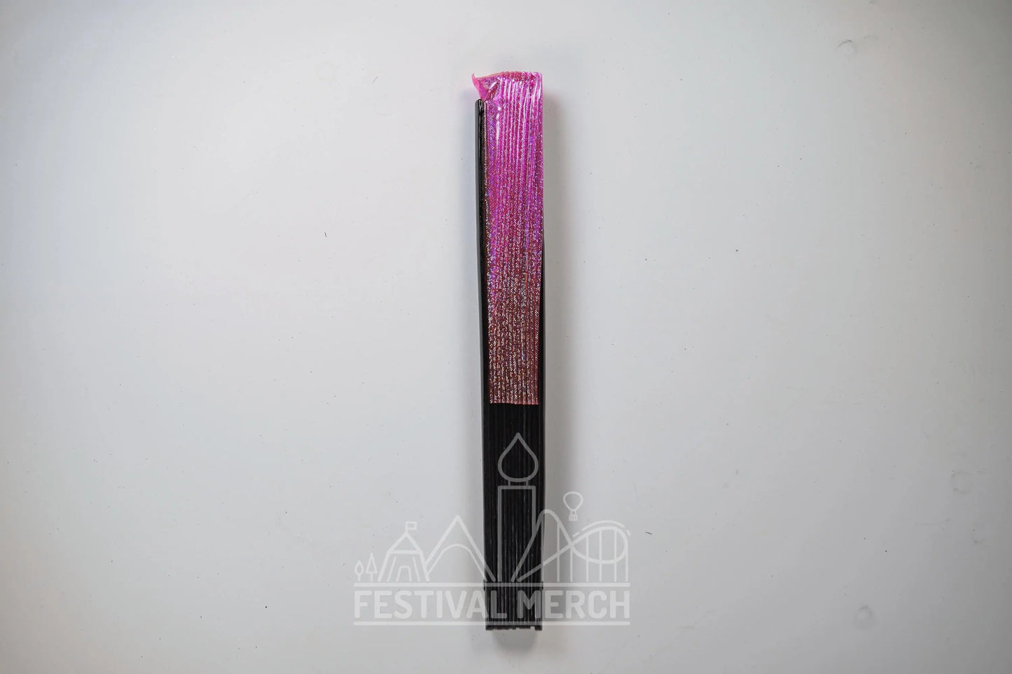 Iridescent Hand Fan XL Bamboo Festival Merch Vinyl Shimmer Clack Fan EDM Rave accessories Pride Festival Holographic Ibiza Holiday