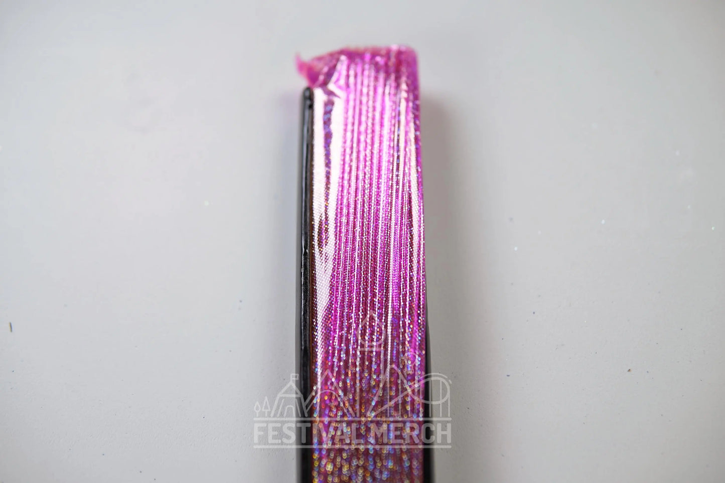 Iridescent Hand Fan XL Bamboo Festival Merch Vinyl Shimmer Clack Fan EDM Rave accessories Pride Festival Holographic Ibiza Holiday