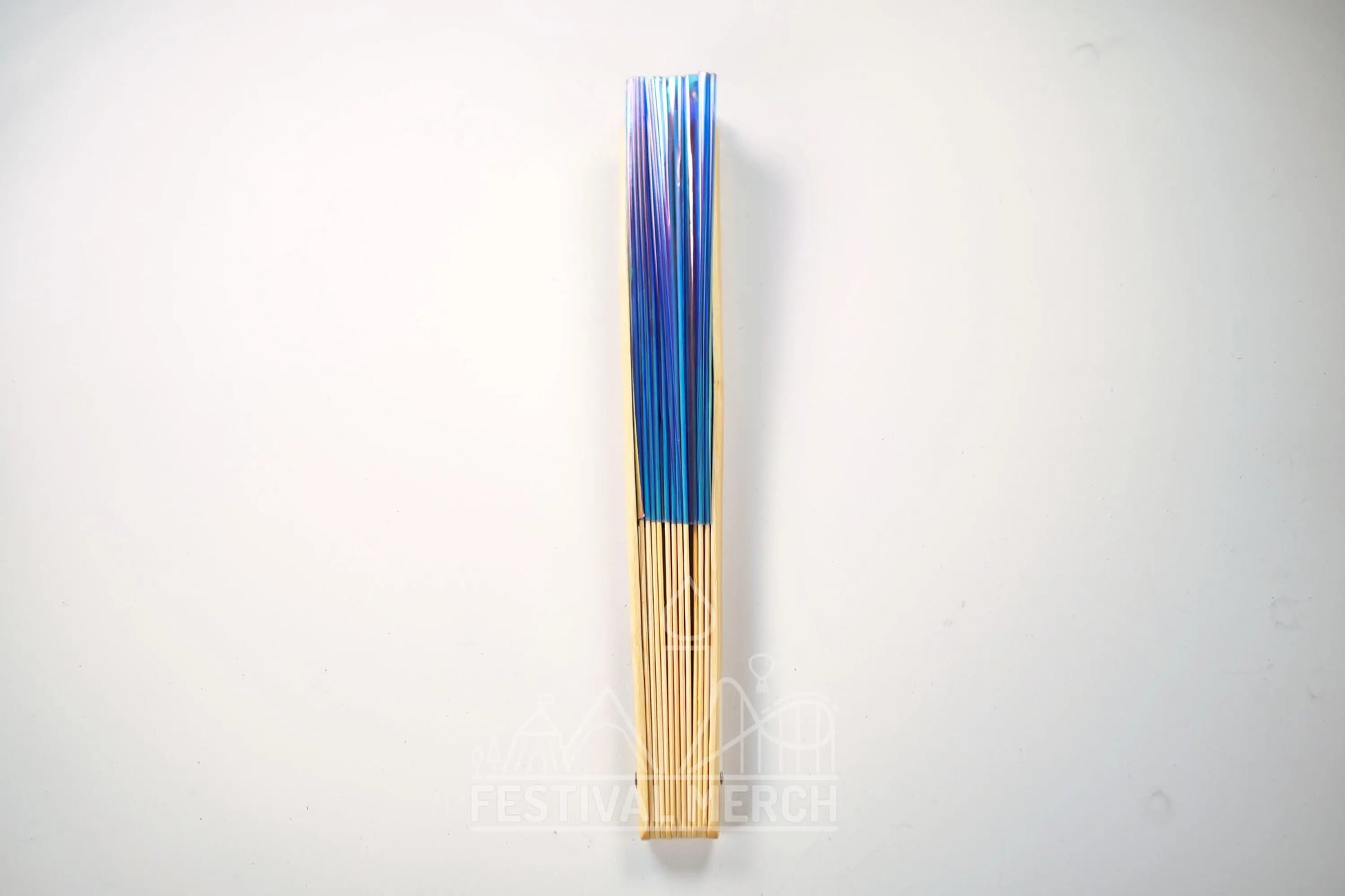 Iridescent Hand Fan XL Bamboo Festival Merch Vinyl Shimmer Clack Fan EDM Rave accessories Pride Festival Holographic Ibiza Holiday