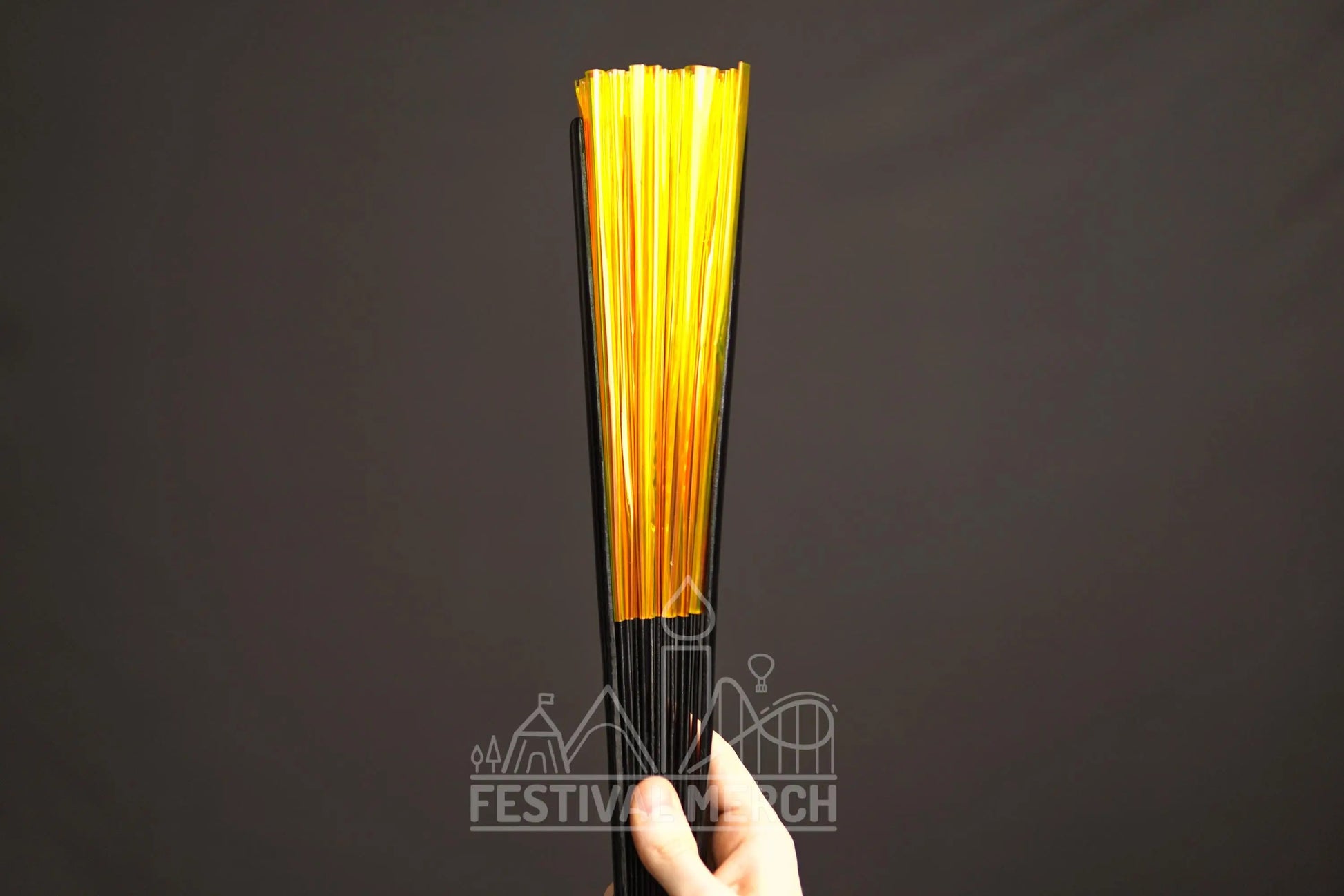 Iridescent Hand Fan XL Bamboo Festival Merch Vinyl Shimmer Clack Fan EDM Rave accessories Pride Festival Holographic Ibiza Holiday