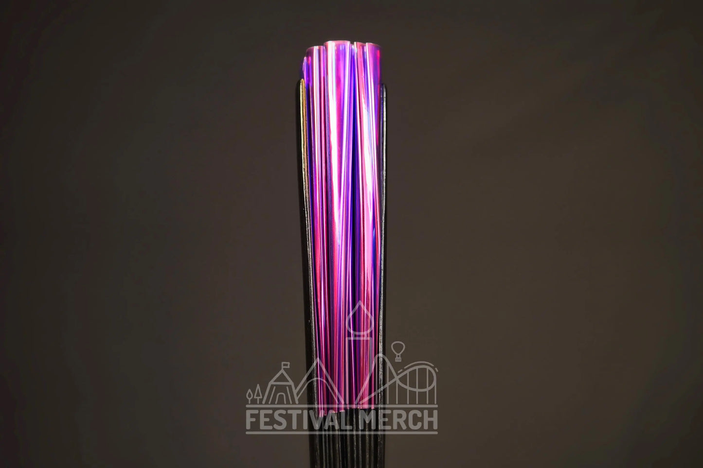 Iridescent Hand Fan XL Bamboo Festival Merch Vinyl Shimmer Clack Fan EDM Rave accessories Pride Festival Holographic Ibiza Holiday