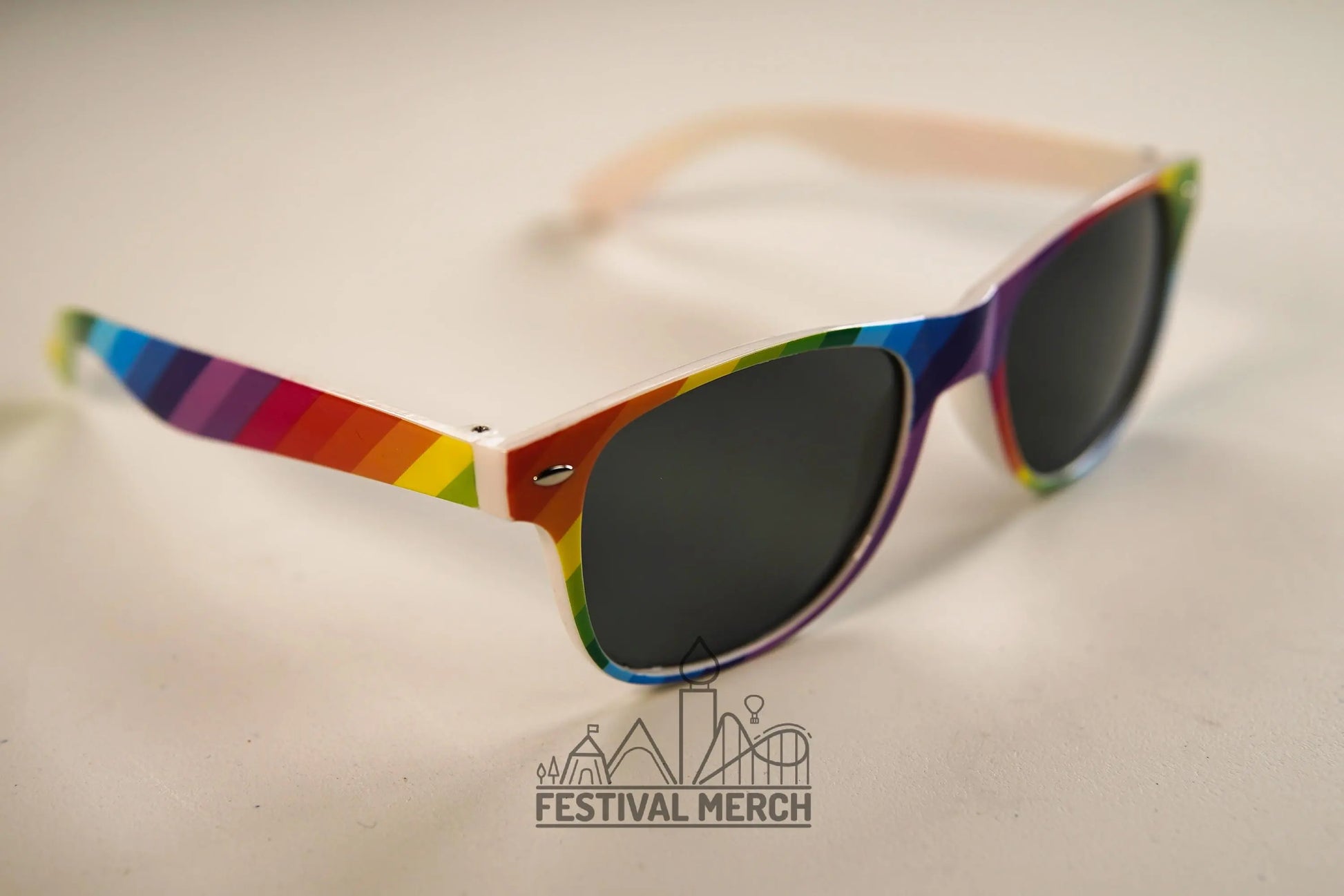 Rainbow Sunglasses | Unisex/ Non Gender | Pride LGBT Rainbow Flag | Holiday / Festival Glasses