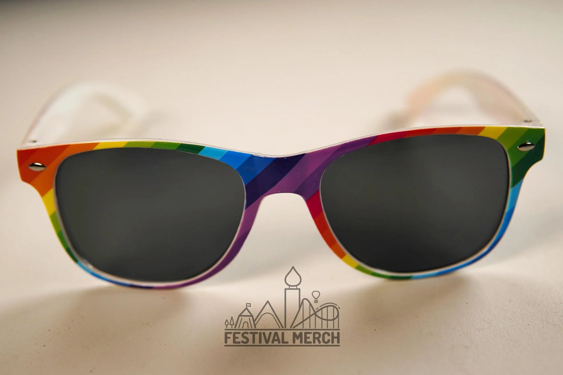 Rainbow Sunglasses | Unisex/ Non Gender | Pride LGBT Rainbow Flag | Holiday / Festival Glasses