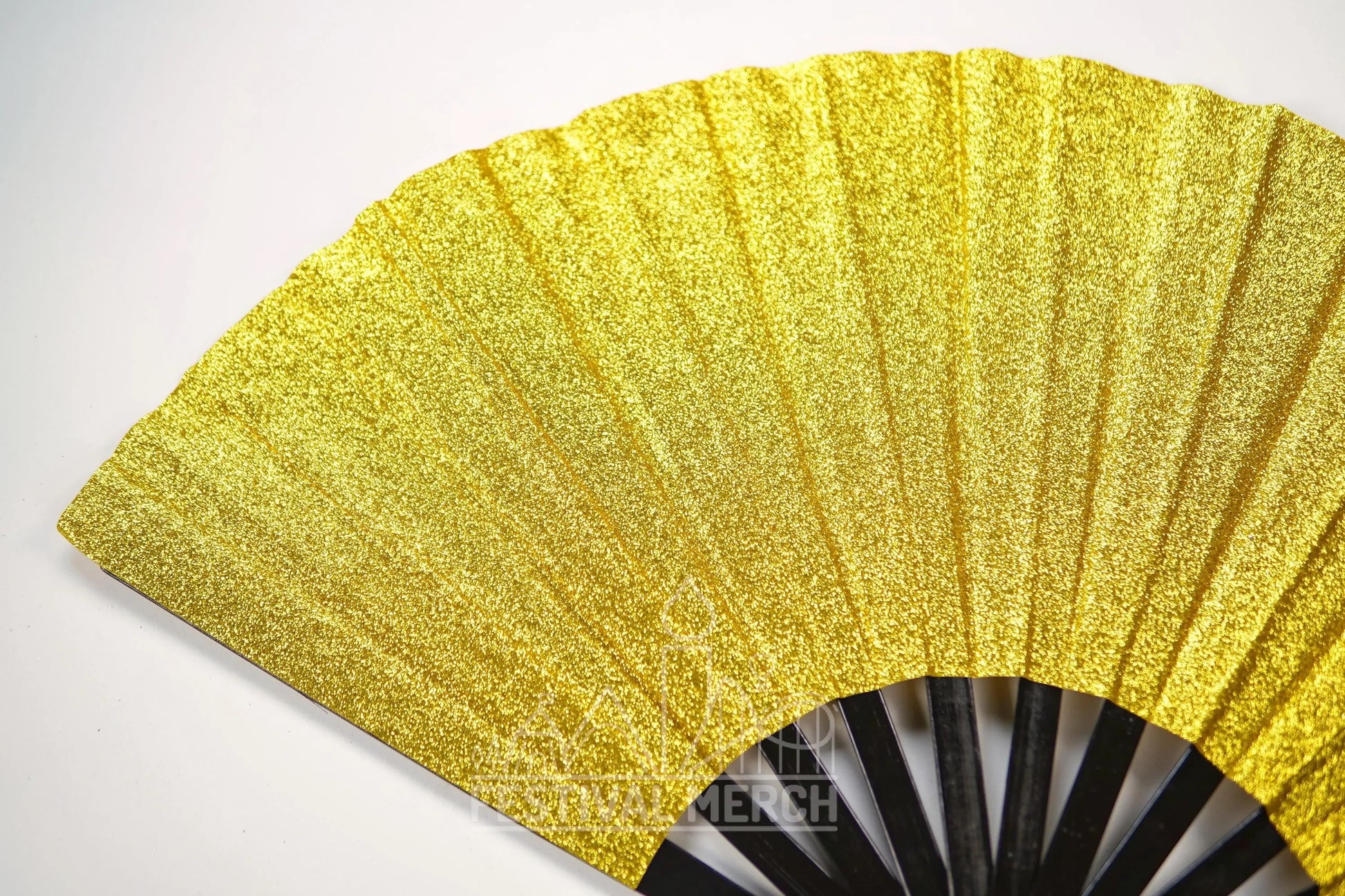 Iridescent Hand Fan XL Bamboo Festival Merch Vinyl Shimmer Clack Fan EDM Rave accessories Pride Festival Holographic Ibiza Holiday