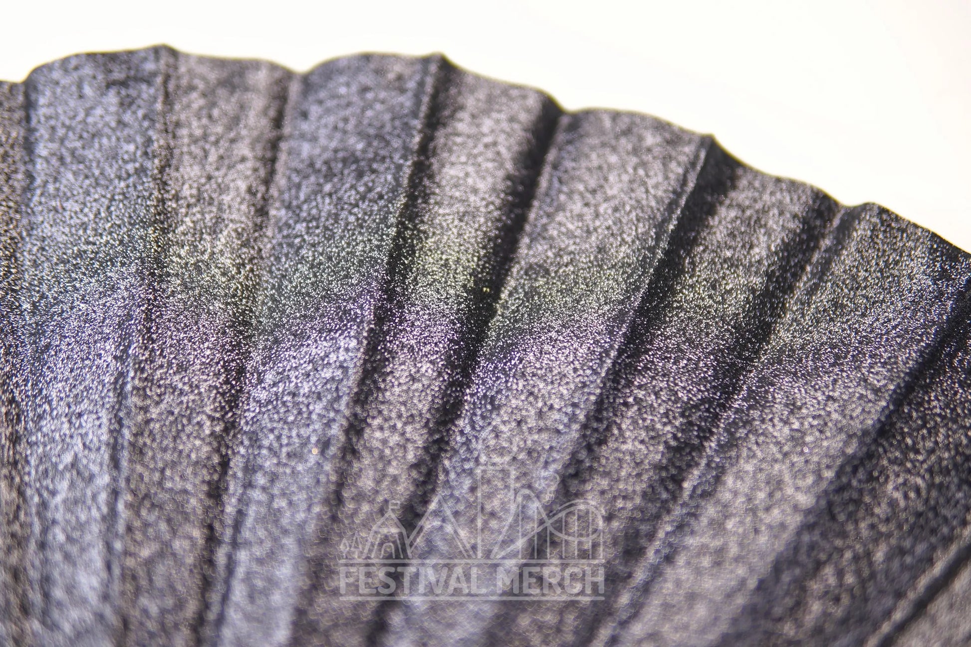 Iridescent Hand Fan XL Bamboo Festival Merch Vinyl Shimmer Clack Fan EDM Rave accessories Pride Festival Holographic Ibiza Holiday