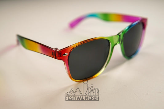 Rainbow Sunglasses | Unisex/ Non Gender | Pride LGBT Rainbow Flag | Holiday / Festival Glasses