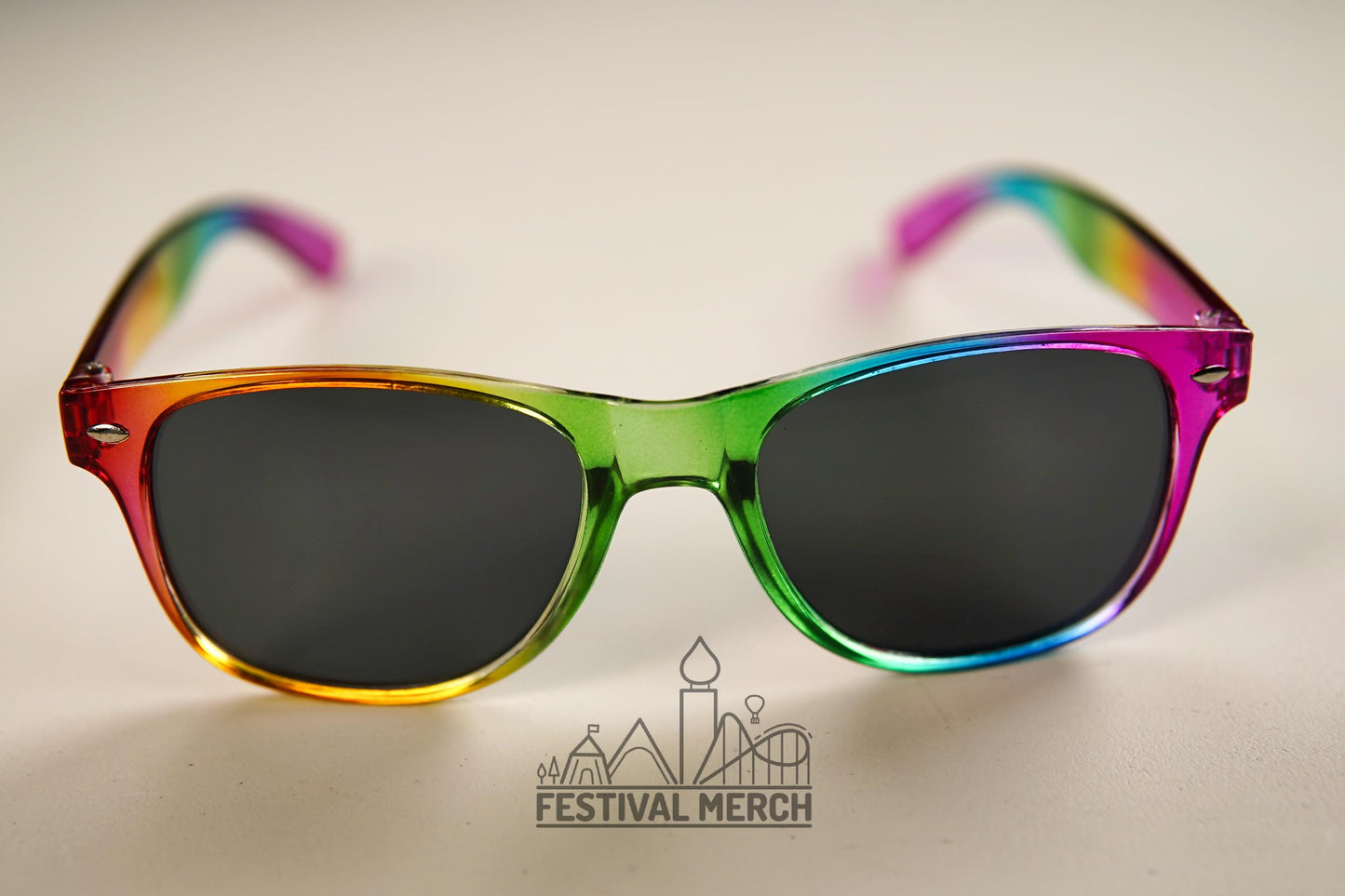 Rainbow Sunglasses | Unisex/ Non Gender | Pride LGBT Rainbow Flag | Holiday / Festival Glasses