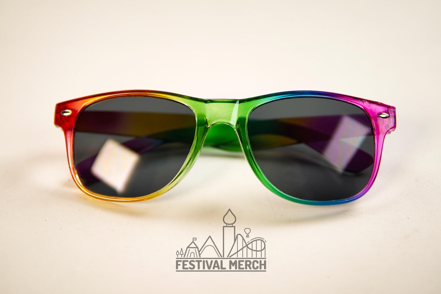 Rainbow Sunglasses | Unisex/ Non Gender | Pride LGBT Rainbow Flag | Holiday / Festival Glasses