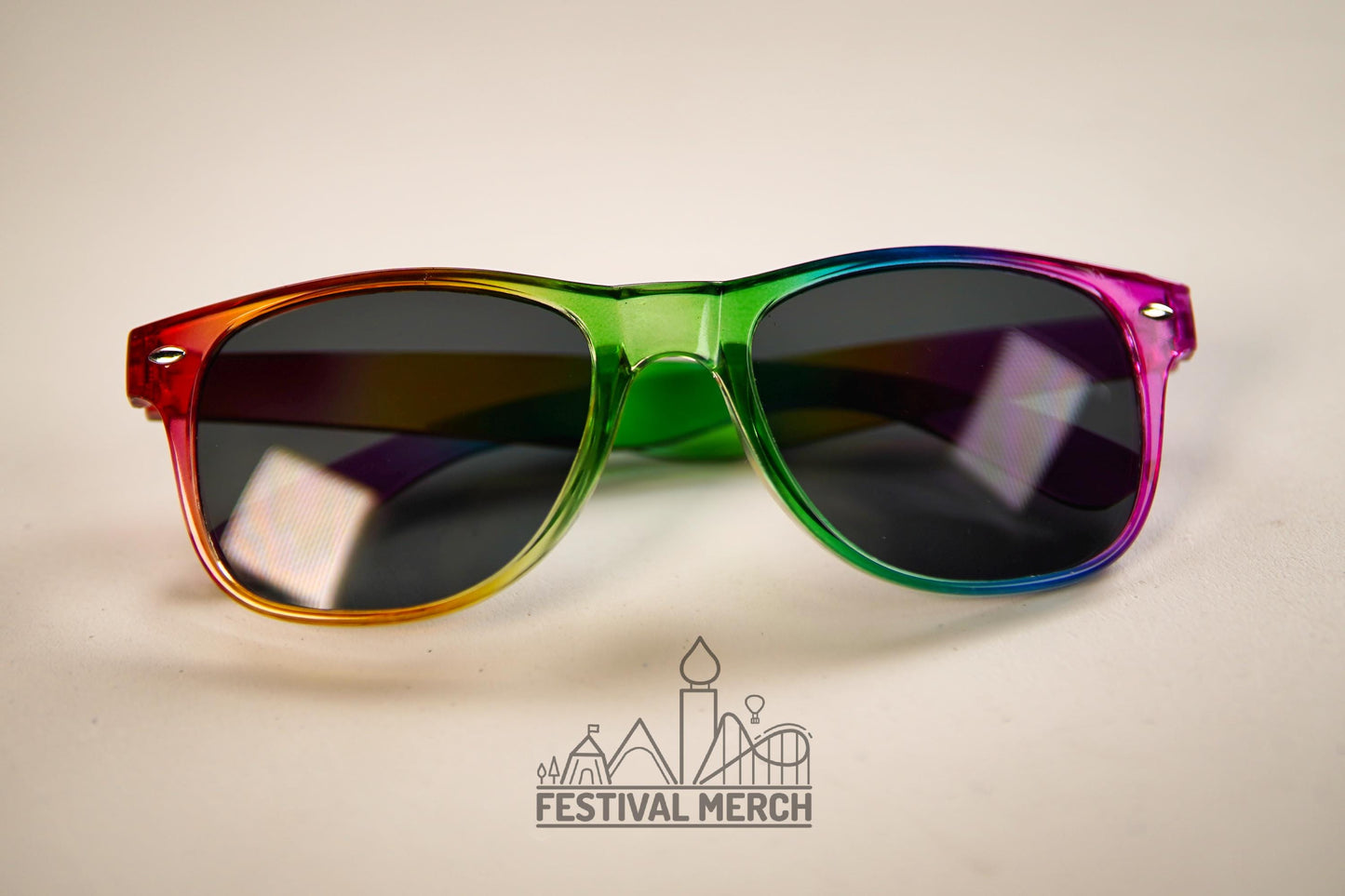Rainbow Sunglasses | Unisex/ Non Gender | Pride LGBT Rainbow Flag | Holiday / Festival Glasses