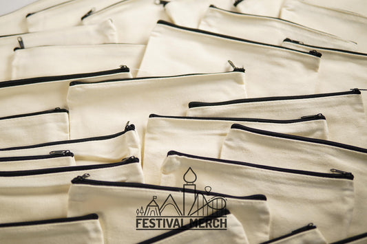 Sublimation blanks - Canvas Sublimation Pencil case | Sublimation toiletry bag with zipper - Wholesale Joblot blank etsy seller