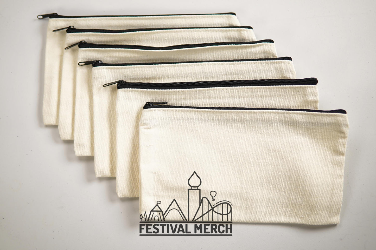 Sublimation blanks - Canvas Sublimation Pencil case | Sublimation toiletry bag with zipper - Wholesale Joblot blank etsy seller