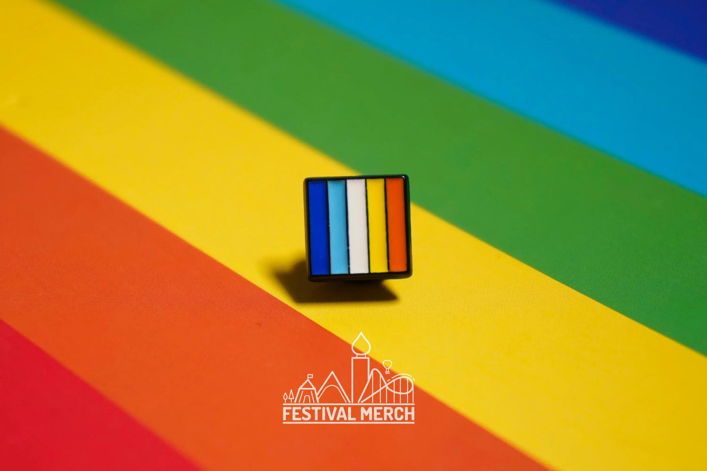 Aroace Flag Pin | Hard Enamel - LGBT Pride Badge Stud Sunset Aroace flag Aromantic asexual - Metal Button - Pride gift Pride outfit