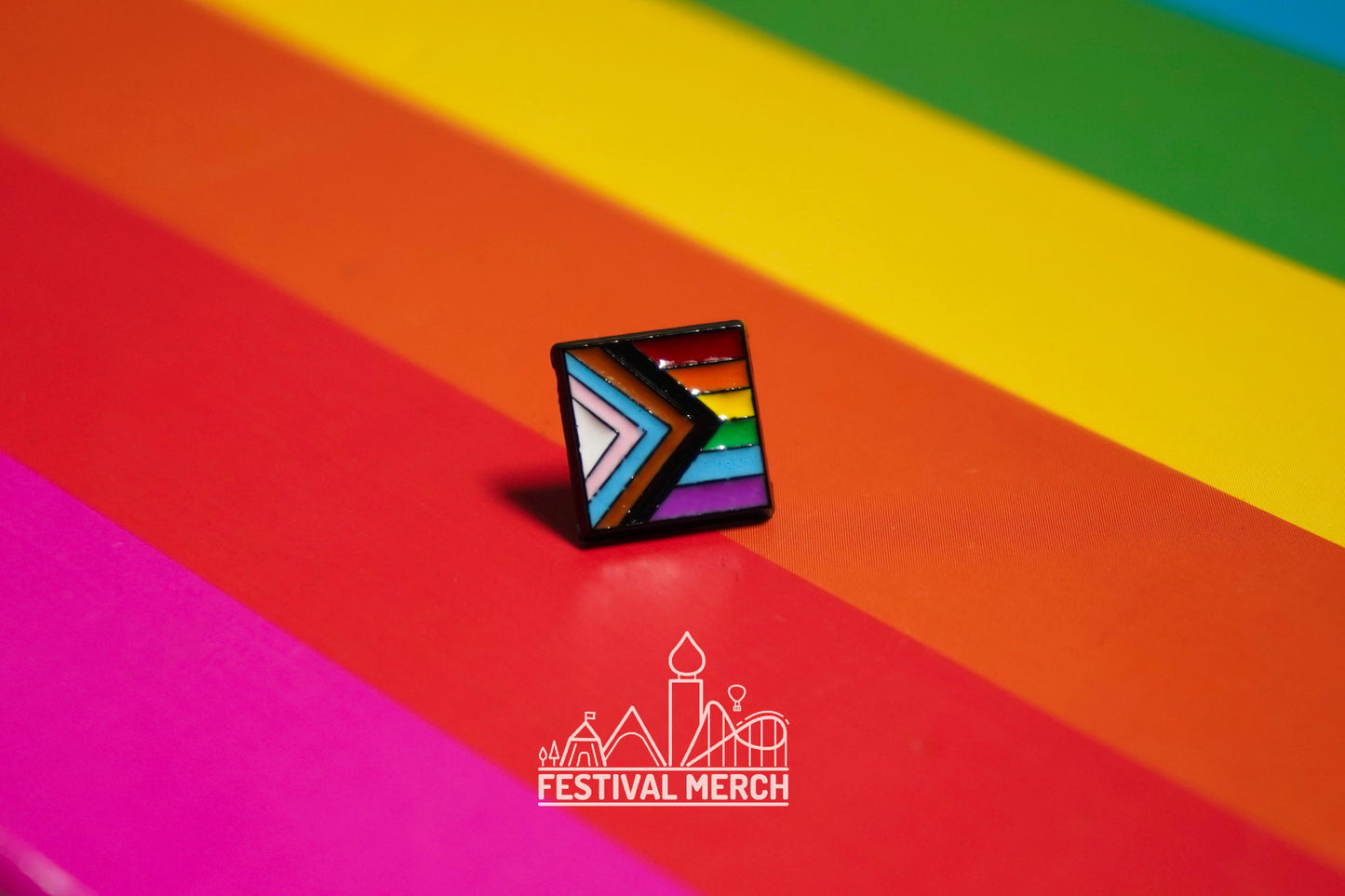 Rainbow Flag Pin | Enamel - LGBT Pride Badge Stud Lesbian Gay Bisexual Transgender Queer - Metal Button - Pride gift Pride outfit