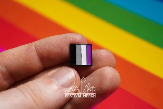 Rainbow Flag Pin | Enamel - LGBT Pride Badge Stud a-sexual Flag Ace Flag Asexual Pride - Metal Button - Pride gift Pride outfit