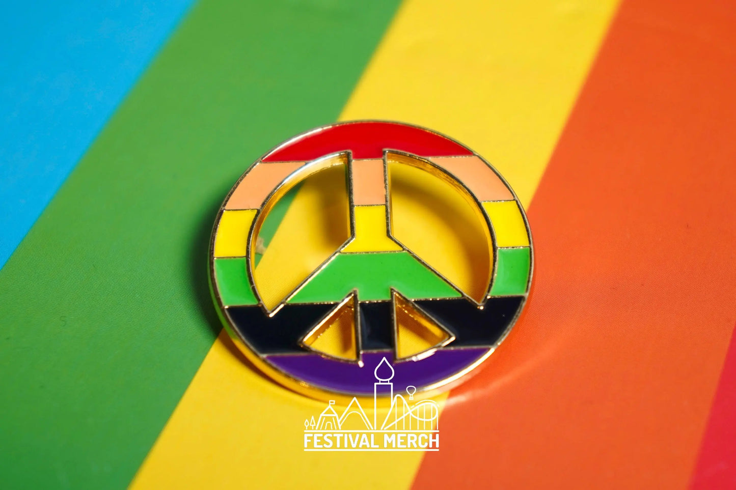 Rainbow Flag Pin | Hard Enamel - LGBT Pride Badge Stud Lesbian Gay Bisexual Transgender Queer - Metal Button - Pride gift Pride outfit