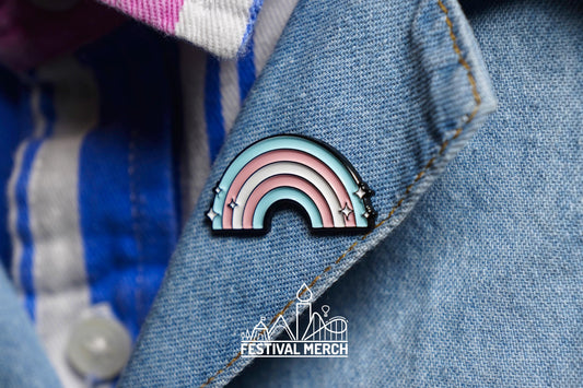 Transgender Flag Pin | Hard Enamel - LGBT Badge Stud Lesbian Gay Bisexual Transgender Queer - Rainbow Button - Pride gift Pride outfit