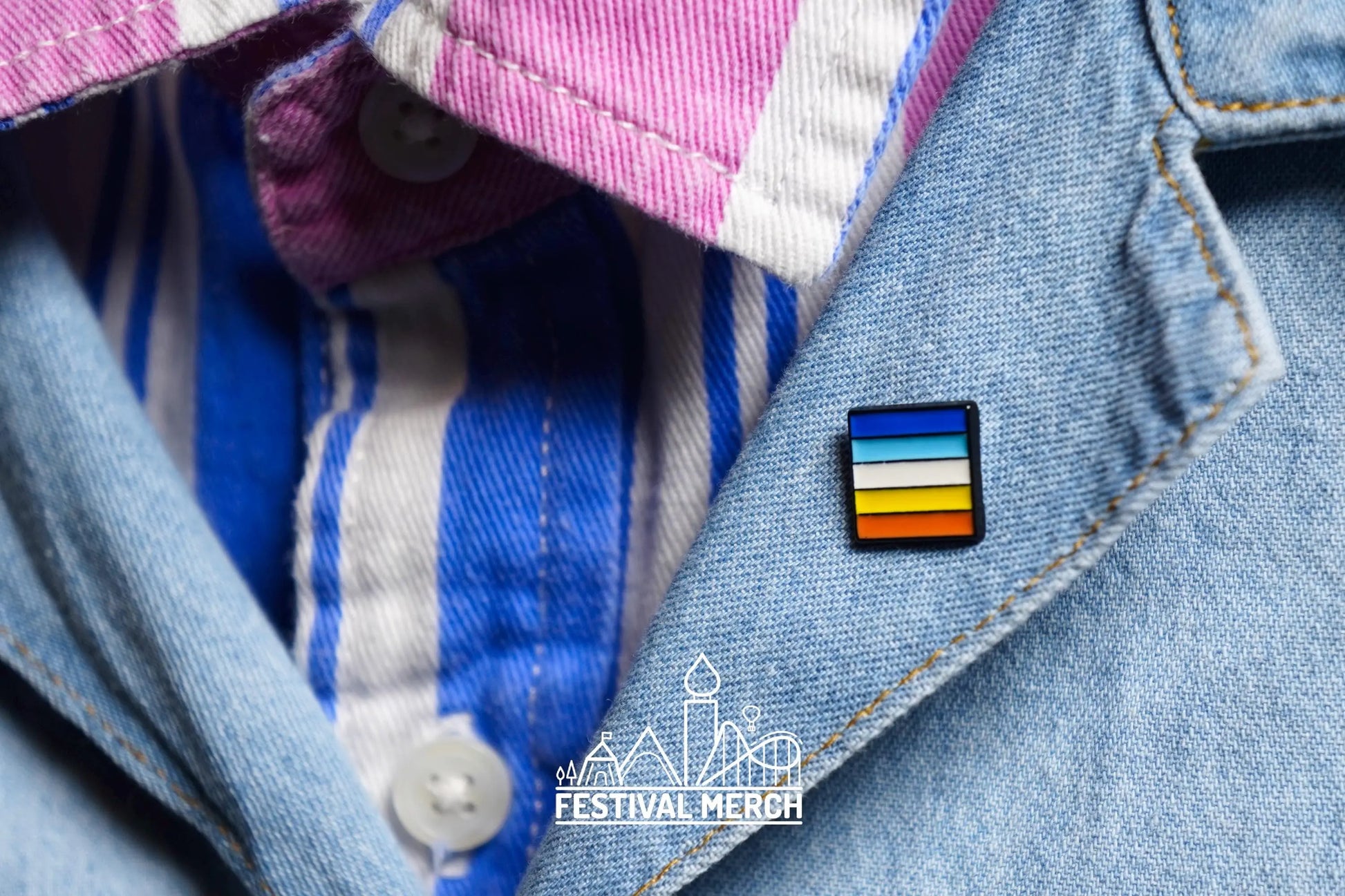 Aroace Flag Pin | Hard Enamel - LGBT Pride Badge Stud Sunset Aroace flag Aromantic asexual - Metal Button - Pride gift Pride outfit