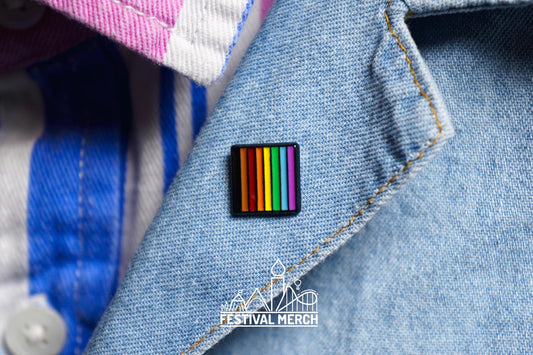 Rainbow Flag Pin | Enamel - LGBT Pride Badge Stud Queer Gay Inclusive Flag LGBTIQ POC  - Metal Button - Pride gift Pride outfit