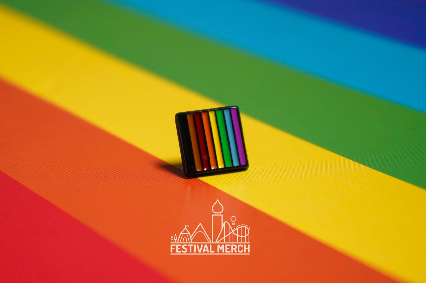 Rainbow Flag Pin | Enamel - LGBT Pride Badge Stud Queer Gay Inclusive Flag LGBTIQ POC  - Metal Button - Pride gift Pride outfit