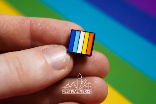 Aroace Flag Pin | Hard Enamel - LGBT Pride Badge Stud Sunset Aroace flag Aromantic asexual - Metal Button - Pride gift Pride outfit