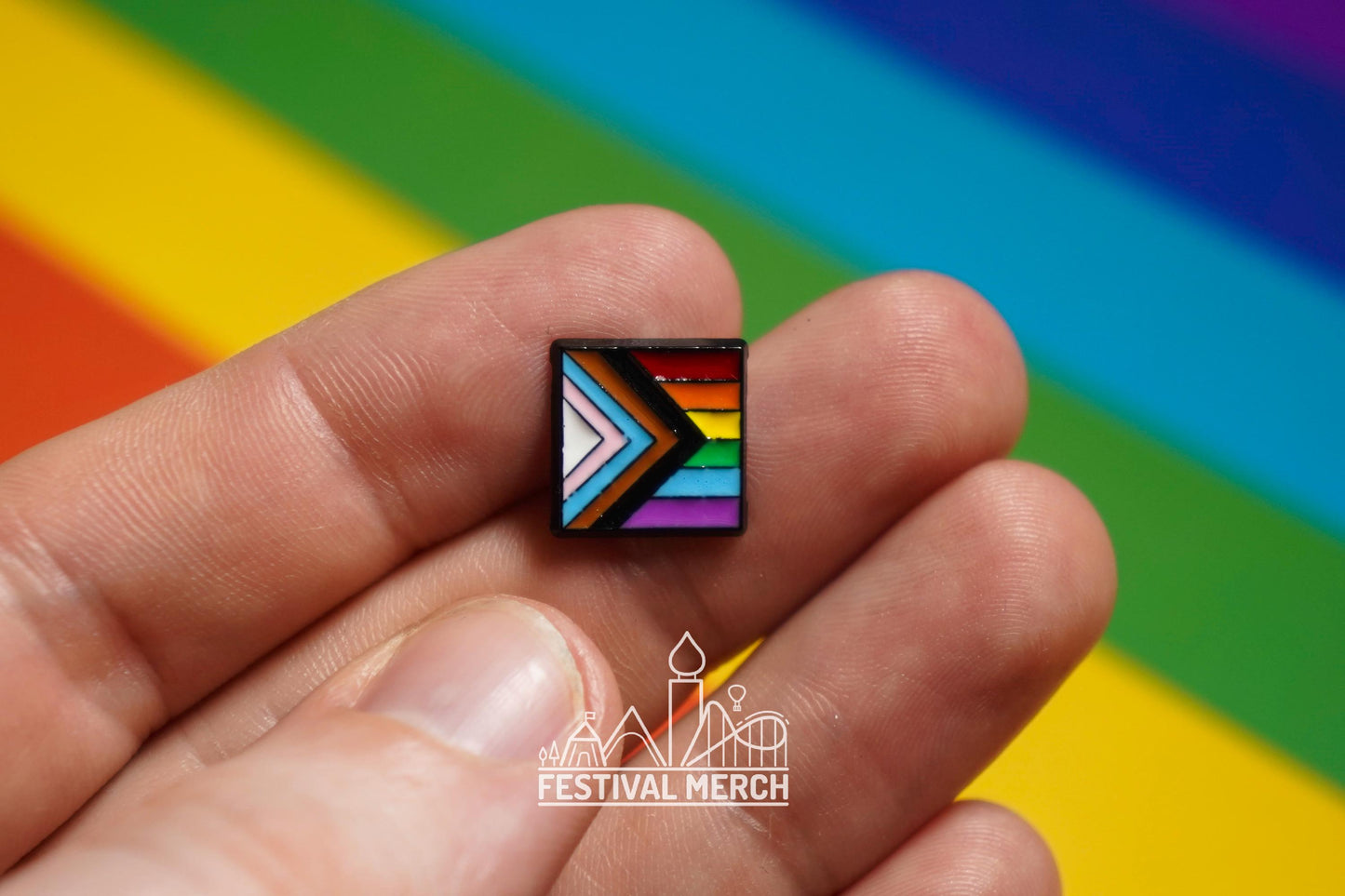 Rainbow Flag Pin | Enamel - LGBT Pride Badge Stud Lesbian Gay Bisexual Transgender Queer - Metal Button - Pride gift Pride outfit
