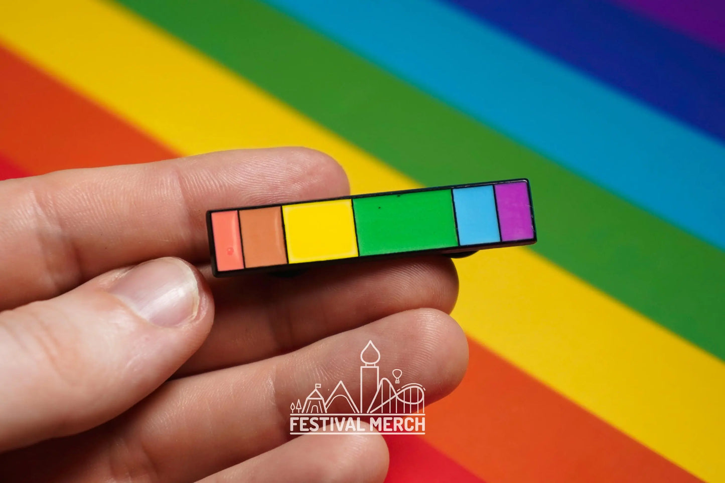 Pastel Rainbow Flag Pin | Enamel - LGBT Pride Badge Stud Lesbian Gay Bisexual Transgender Metal Button - Pride gift Pride outfits